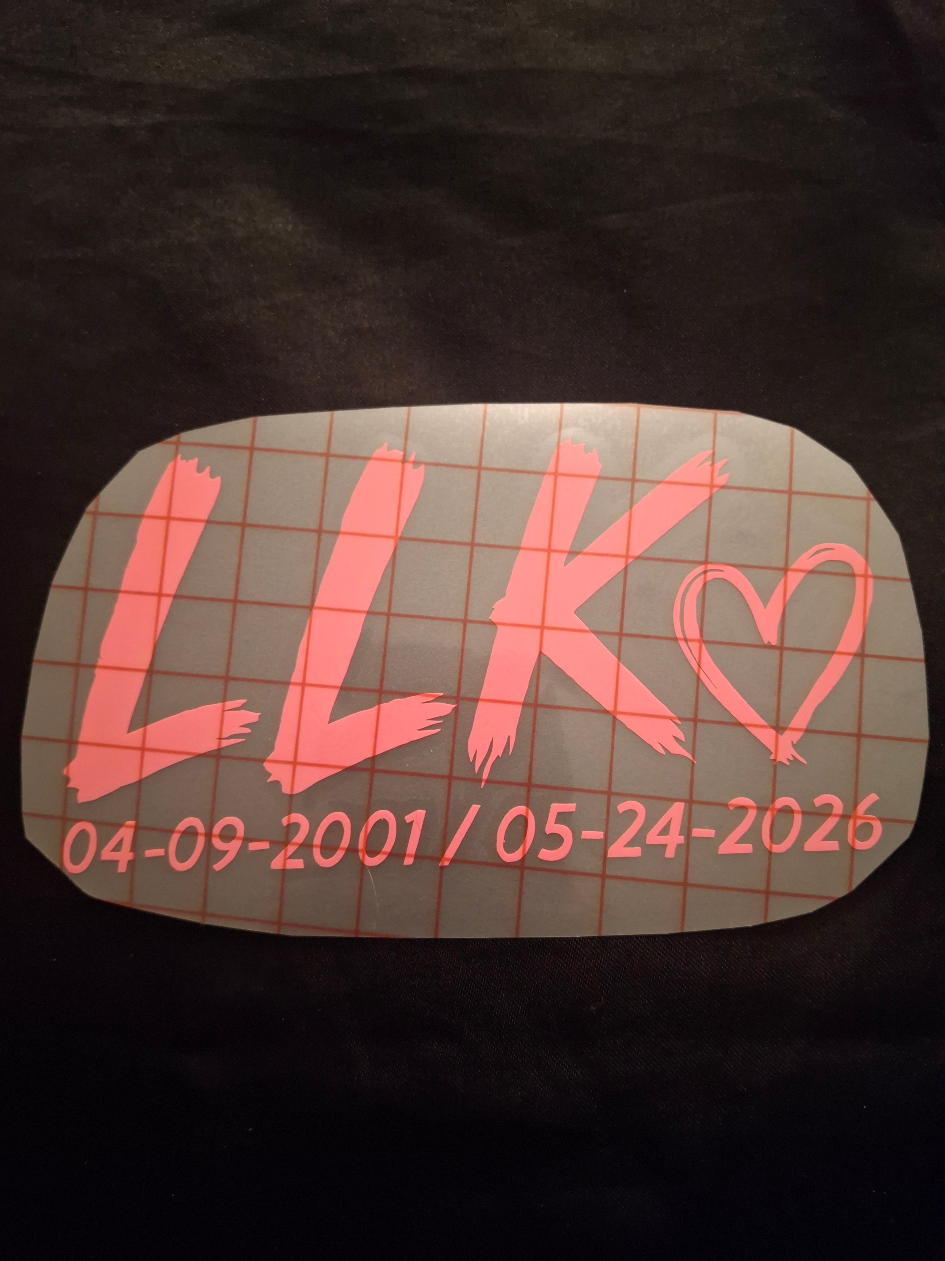 LLK Vinyl Stickers